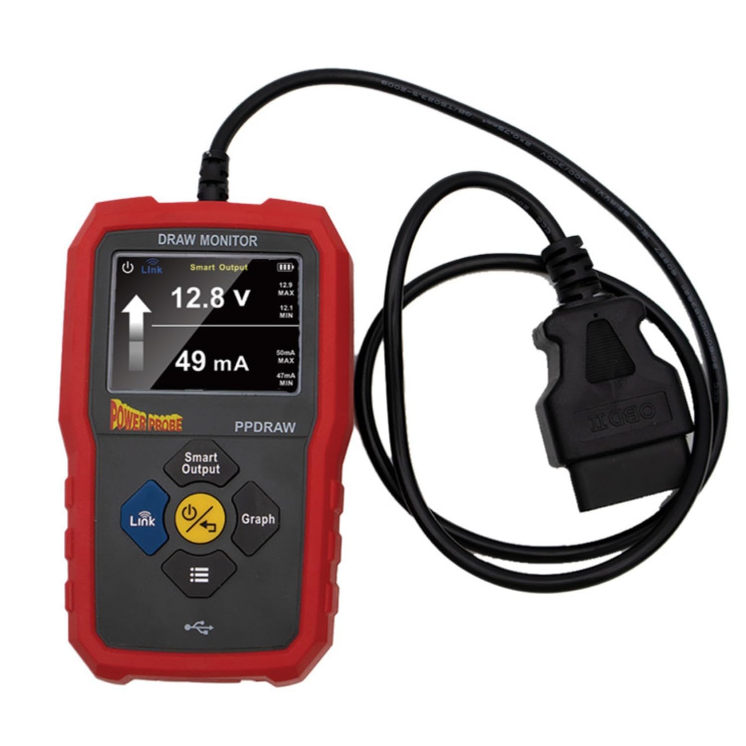 Power Probe PPDRAWCBINT Vehicle Draw Monitor & Memory Saver