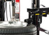Coats 9028E Power Taper Roller detail with tire and rim