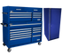 Homak BLPROIICOMBO 54" Pro II Top Chest & Roller Cabinet with Side Locker Bundle, Blue