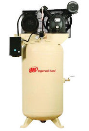 Ingersoll Rand 45465440 7.5HP 80-Gallon Two-Stage Vertical Tank Air Compressor 460V 3-Phase
