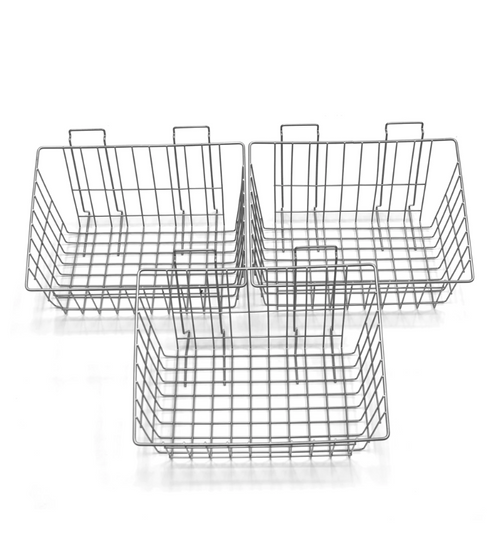 Proslat PRO13022 12X8" Metal Basket ( 3 Pack ) - MPR Tools & Equipment