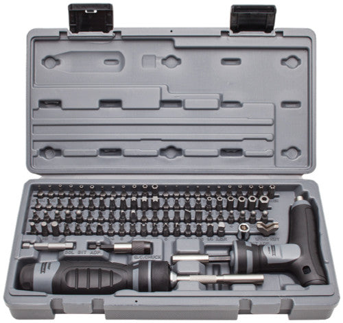 Proto J61390 91-PC MLTI-BIT KIT WITH RATCHETING & T-HANDLE BIT DRIVES - MPR Tools & Equipment