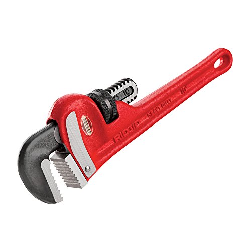 RIDGID 31010 Model 10 Heavy-Duty Straight Pipe Wrench, 10-inch Plumbing Wrench - MPR Tools & Equipment