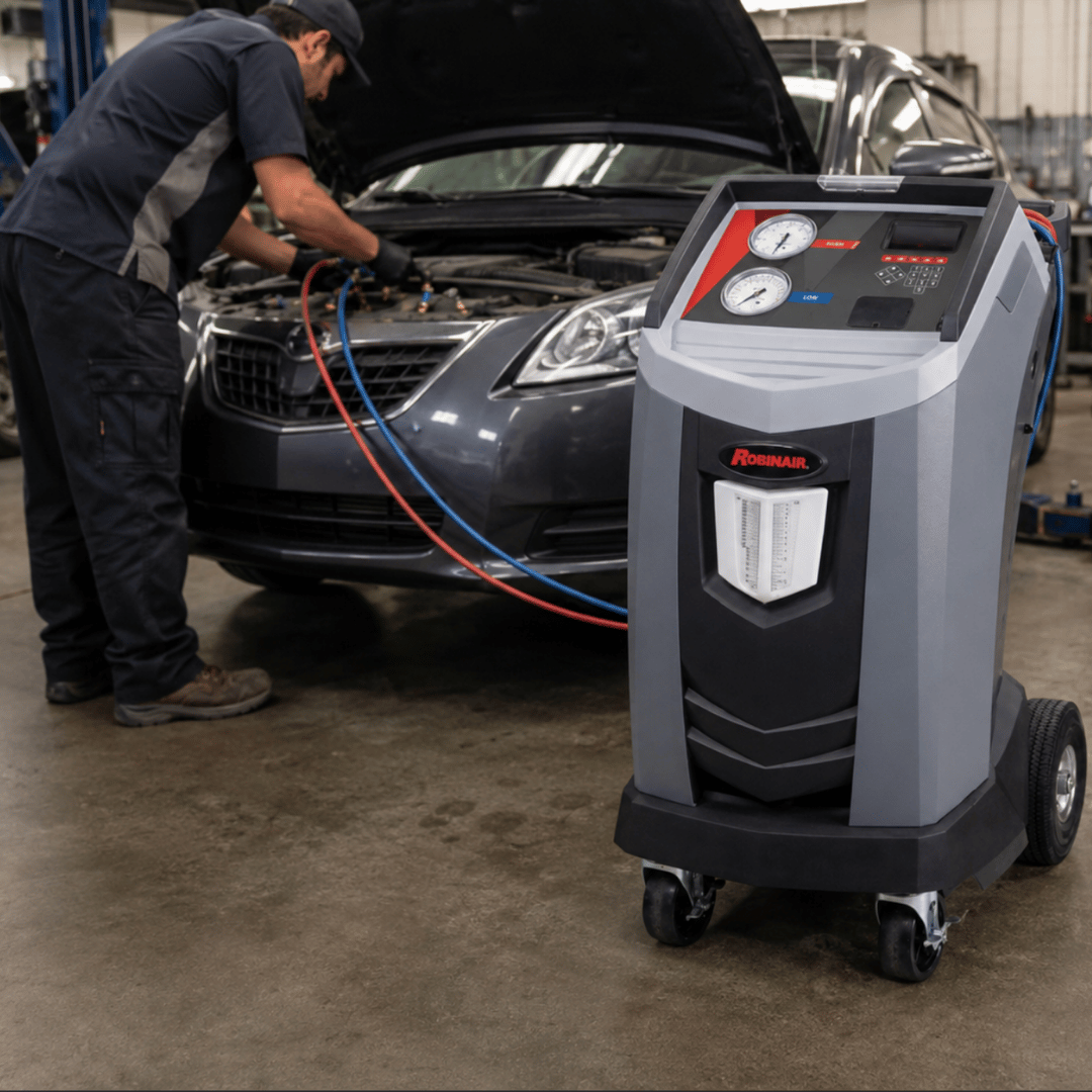 Robinair 34788NI Premier R-134A Machine de récupération, de recyclage et de recharge de réfrigérant Gris