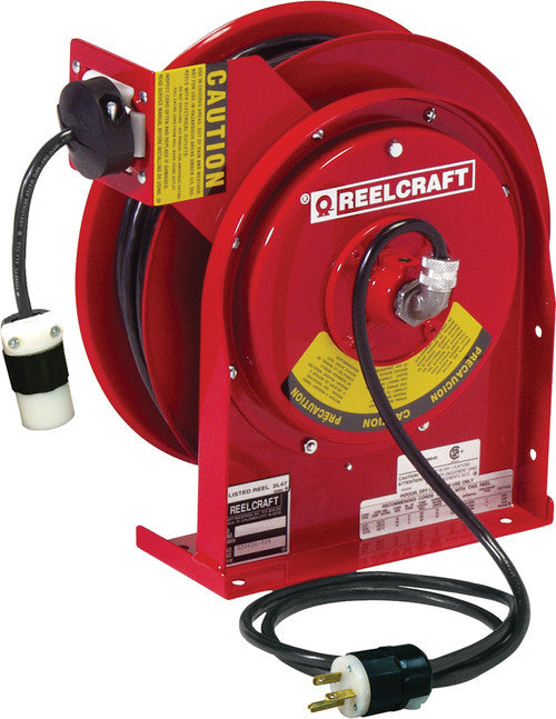 Reelcraft L 4545 123 3A Cord Reel, Single Outlet - MPR Tools & Equipment