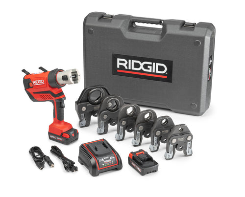 Ridgid 67053 RP 350 Pistol-Grip Press Tool With 18V 2.5Ah Battery, 1/2" - 2" Propress Jaws - MPR Tools & Equipment