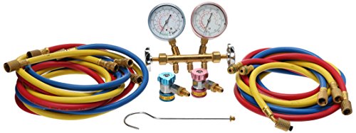 Robinair 48134B R12 and R134a Brass Manifold, Hose Set and Service Couplers - MPR Tools & Equipment