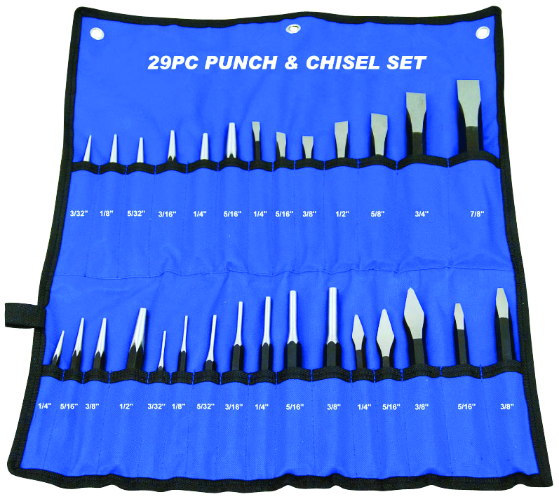 Rodac RDEP29 29Pcs Punch & Chisel Set Crv S - MPR Tools & Equipment