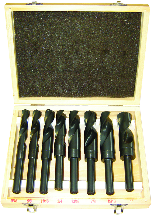 Rodac RDHSS8 Rodac Hss Silver And Deming Industrial Drill Bit Set (8) - MPR Tools & Equipment