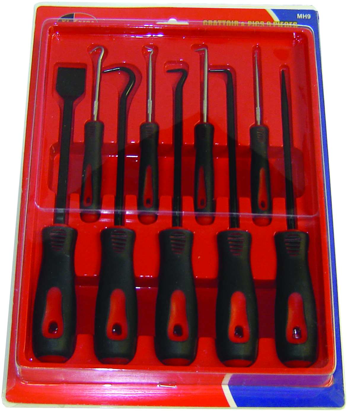 Rodac RDMH9 9 Pces Scraper & Pick Hook Kit - MPR Tools & Equipment