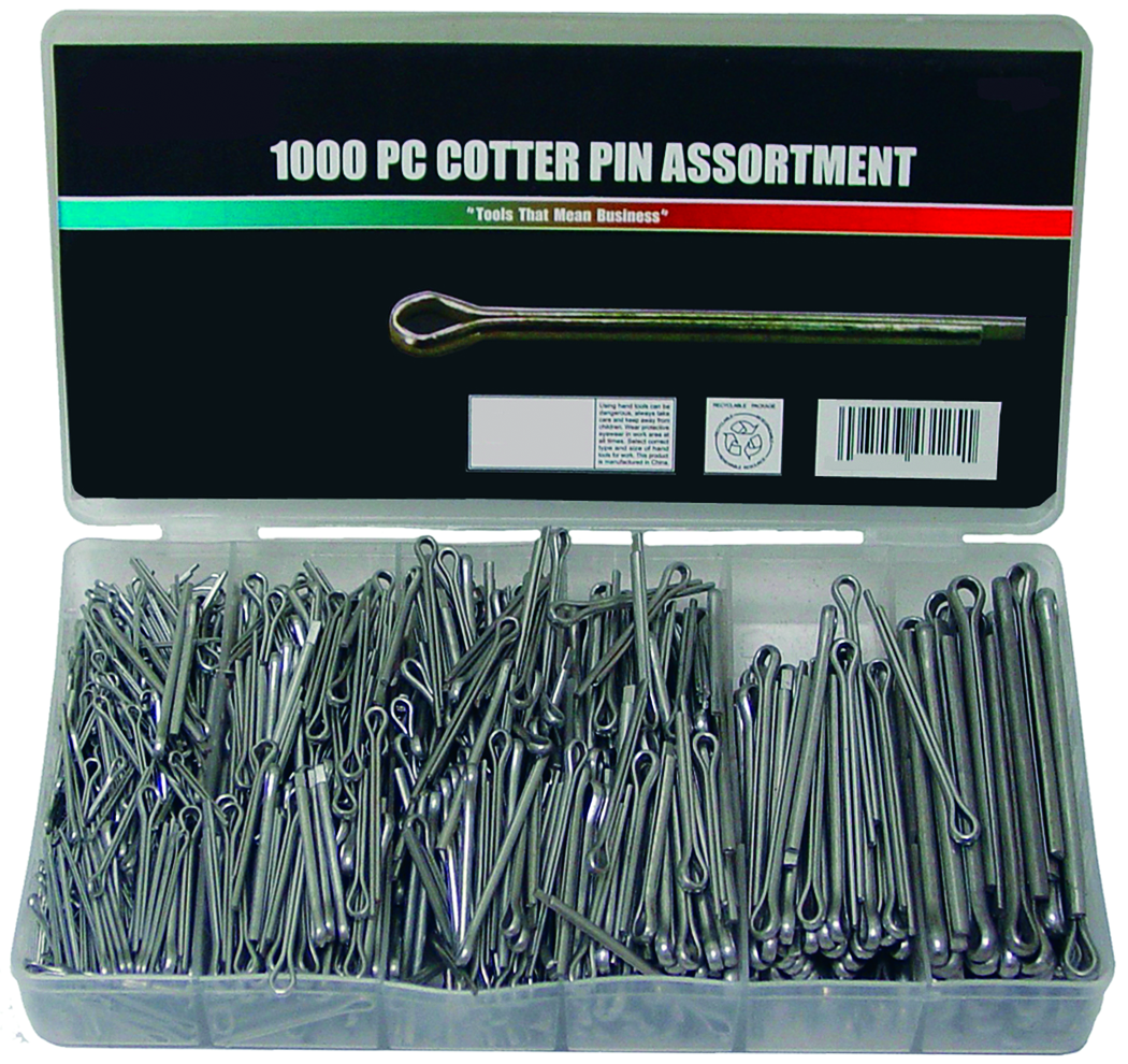 Rodac RDXA807HD (1000 Pcs) Assortment Cotter Pin - MPR Tools & Equipment