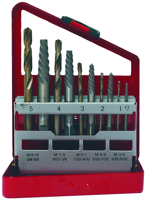 Rodac RDXL53105 10Pc Extractor & Drill Bit - MPR Tools & Equipment