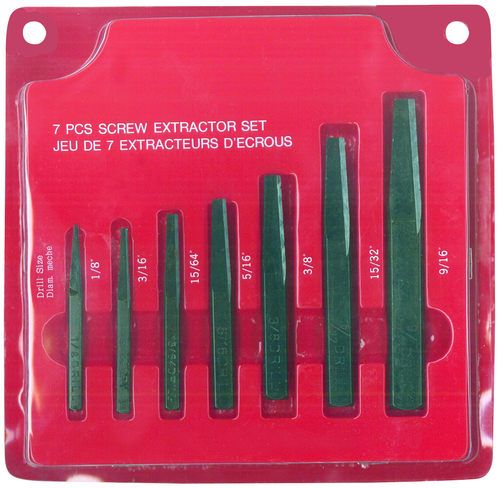 Rodac RDYF1020 7Pc Square Extracteur 1/8" A - MPR Tools & Equipment