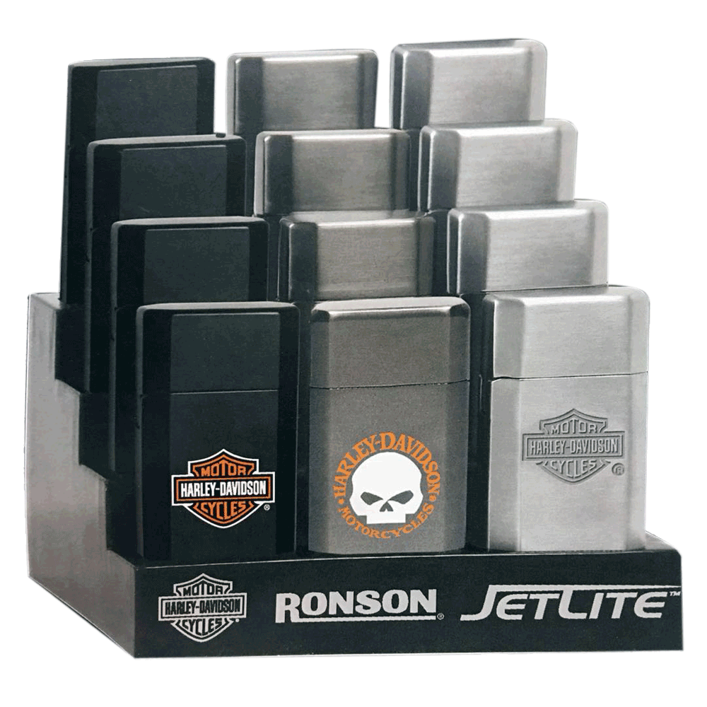 Ronson RO43521-12 Butane Lighter(12) Display Harley-Davidson - MPR Tools & Equipment