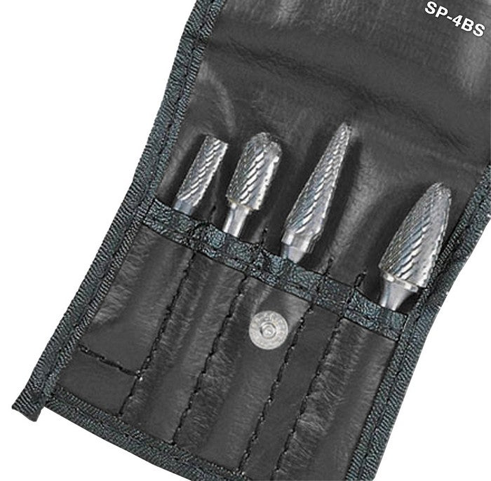 SP Air Corporation SP-4BS Carbide Burr 4 Piece Set for Ferrous Materials - MPR Tools & Equipment