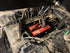 Steck STC50133 ENGINEOUT Engine Lift Plate installed on Ford EcoBoost engine during removal