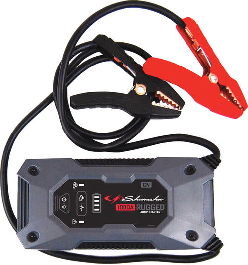 Schumacher Electric SL1647 12V 1000 PEAK AMPS RUGGED LITHIUM JUMP STARTER & POWER BANK WITH PRE-BOOST TECHNOLOGY, FOR 6.0L GAS & 3.0L DIESEL ENGINES - MPR Tools & Equipment