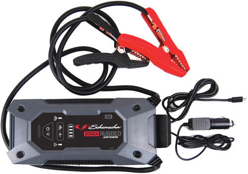 Schumacher Electric SL1651 12V 2000 PEAK AMPS RUGGED LITHIUM JUMP STARTER & POWER BANK WITH PRE-BOOST TECHNOLOGY, FOR 10.0L GAS & 8.0L DIESEL ENGINES - MPR Tools & Equipment