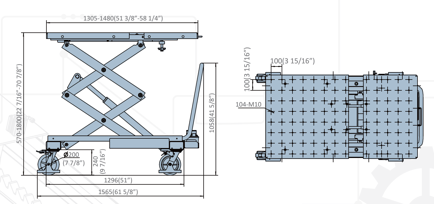NeoLift NL10-MS Mobile Lifting Table