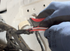 Lisle 11410 Cable Stripping Knife stripping outer sheath of large diameter cable