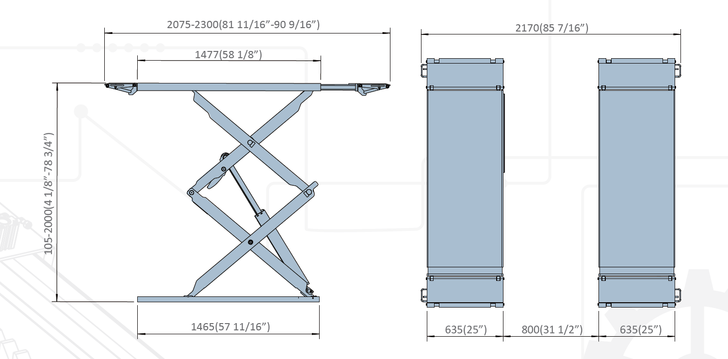 NeoLift NL35-FR Full Rise Scissor Lift