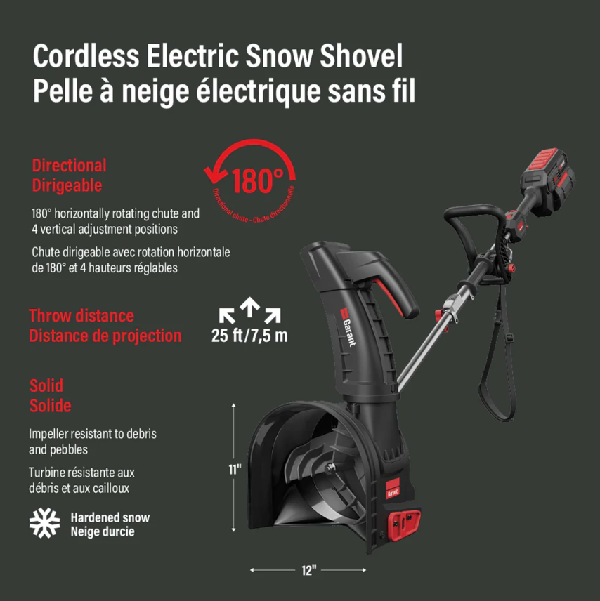 Garant 85805 Cordless Electric Snow Shovel