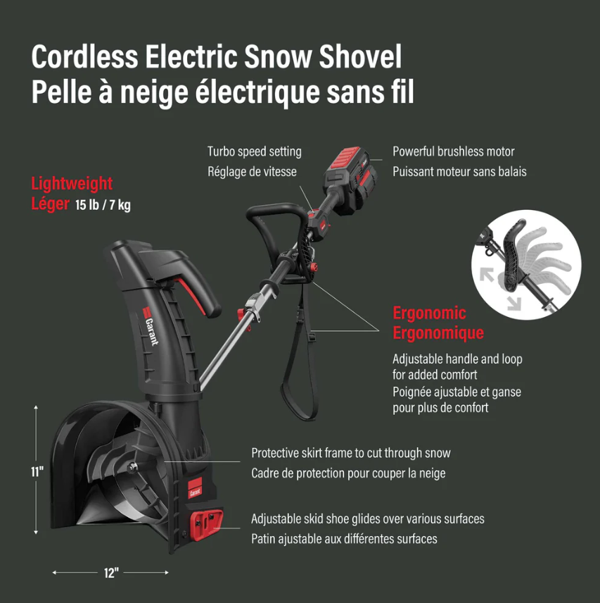 Garant 85805 Cordless Electric Snow Shovel