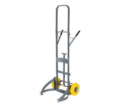 Gaither Tool Y471147HD3 Gen-3 Smart Cart, gray steel frame with yellow wheels, front view