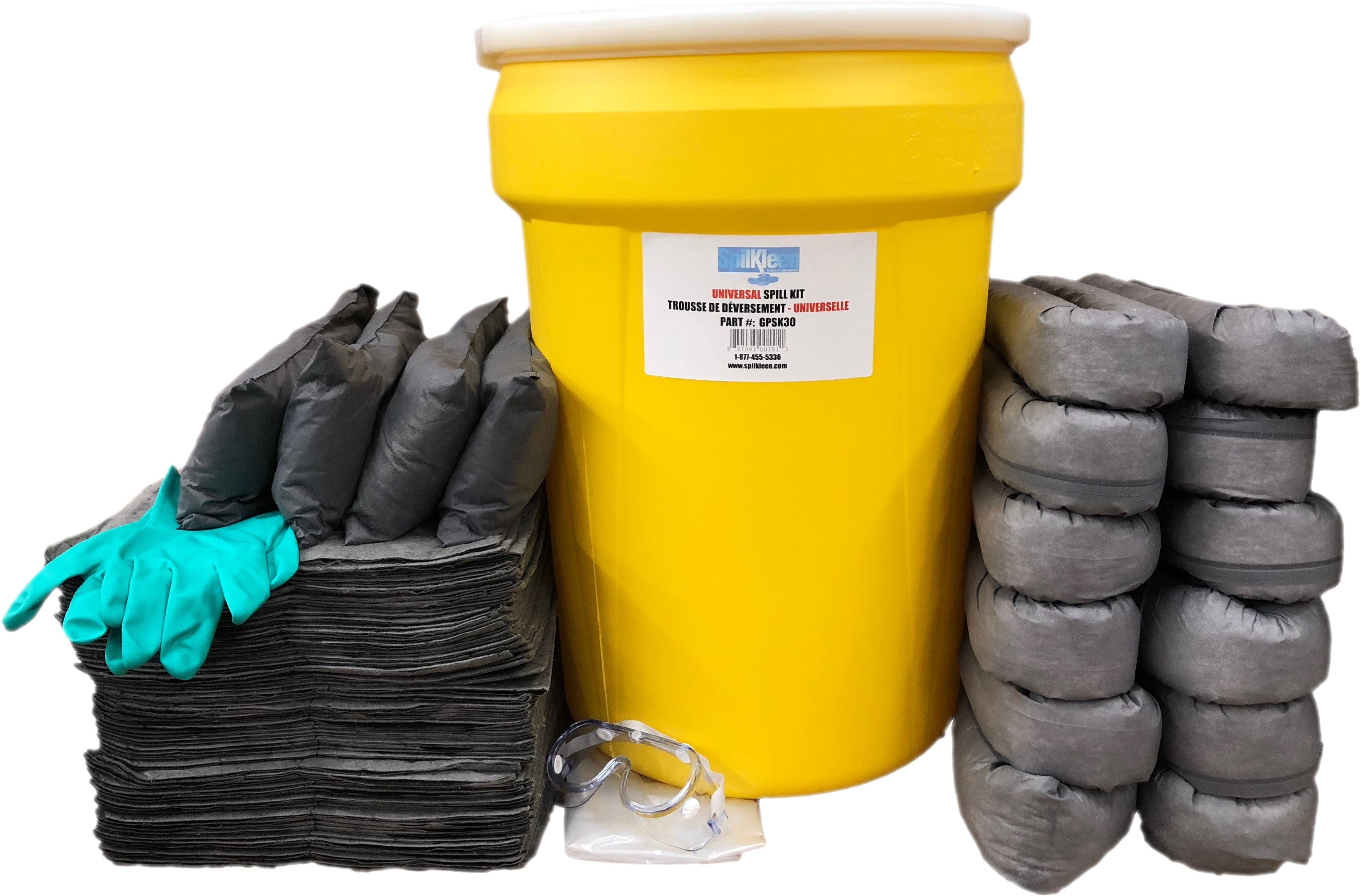 SpilKleen GPSK30 30 Gallon Universal Spill Kit - MPR Tools & Equipment