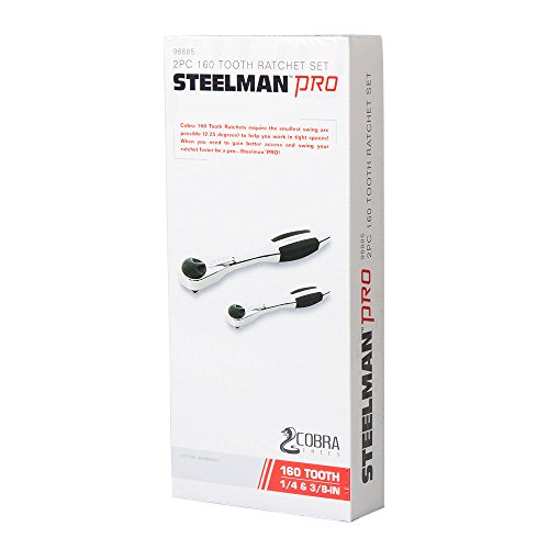 Steelman Pro 98885 160 Tooth 2-Piece Ratchet Set - MPR Tools & Equipment