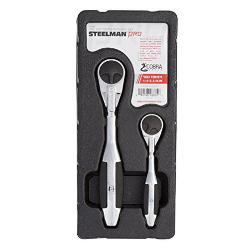 Steelman Pro 98885 160 Tooth 2-Piece Ratchet Set - MPR Tools & Equipment