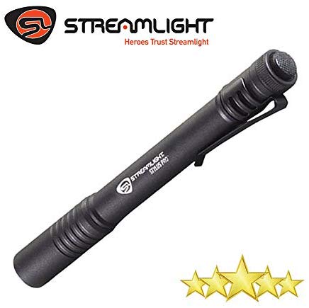 Streamlight 66118 5.3" Stylus Pro LED Penlight Black 100 Lumens Mini Flashlight with Holster Pocket Flashlight - MPR Tools & Equipment