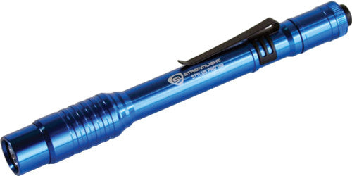 Streamlight 66140 6" LONG STYLUS PRO USB RECHARGEABLE PENLIGHT, 350/90 LUMENS, USB CHARGE CORD, BLUE - MPR Tools & Equipment