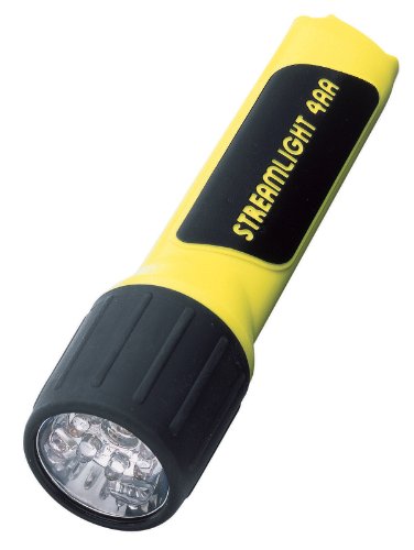 Streamlight 68202 4AA ProPolymer LED, Flashlight with Batteries, Yellow (Clam Pack) - 67 Lumens - MPR Tools & Equipment