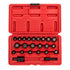 Sunex 1818, 1/4 Inch Drive Master Magnetic Socket Set, 23-Piece, SAE/Metric, 3/16" - 1/2", 5mm-15mm, Cr-Mo Steel, Heavy Duty Storage Case, Includes Universal Joint & 2 Extension - MPR Tools & Equipment