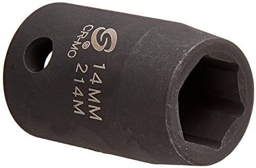 Sunex 214m 1/2-Inch Drive 14-mm Impact Socket - MPR Tools & Equipment