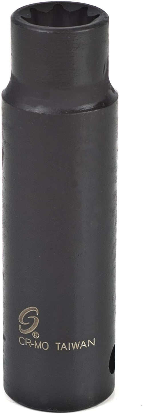 Sunex 214qd 1/2-Inch Drive 7/16-Inch 8-Point Deep Impact Socket - MPR Tools & Equipment