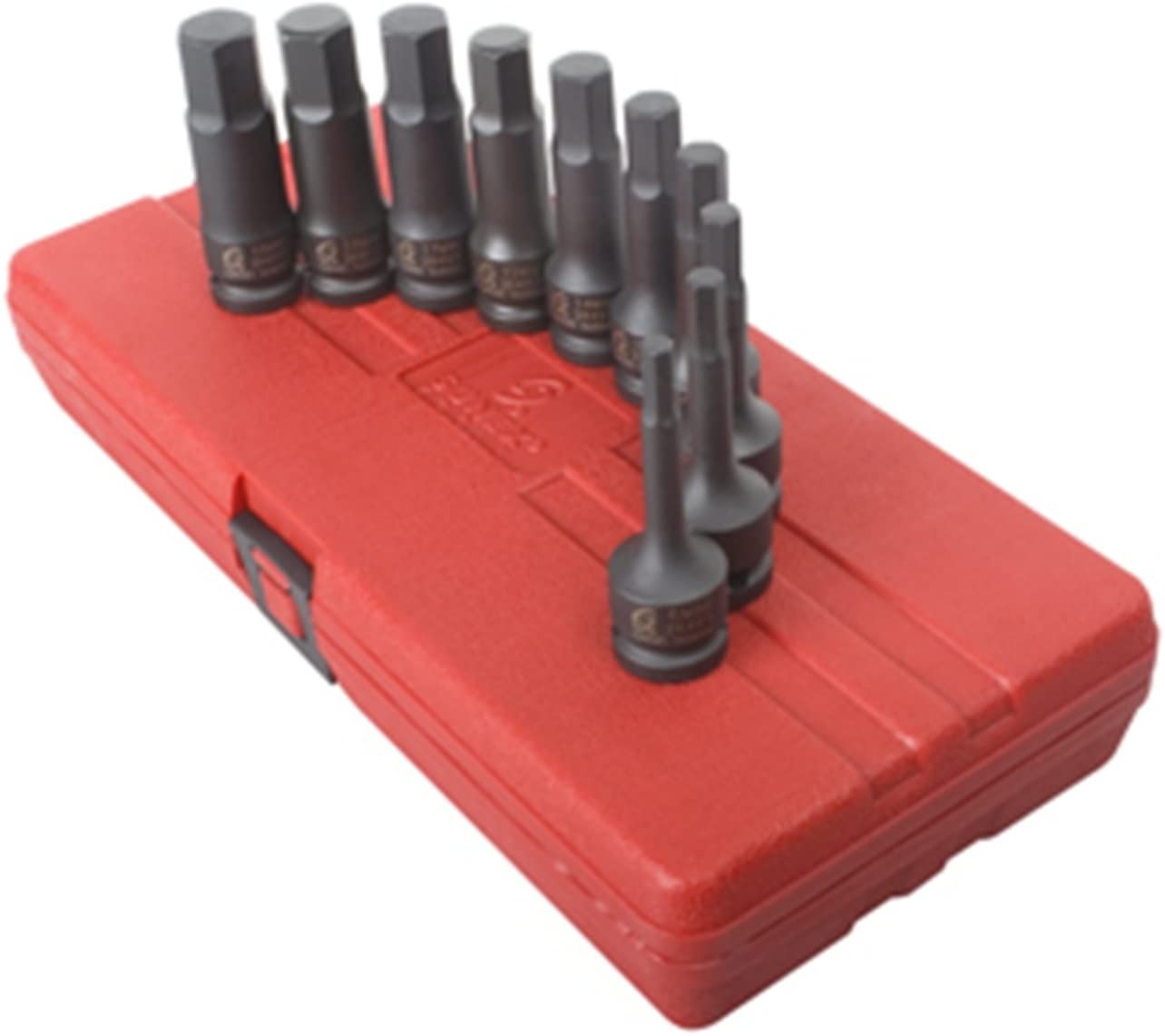 Sunex 2639 1/2" Drive Metric Impact Hex Driver Set. 10-Piece - MPR Tools & Equipment