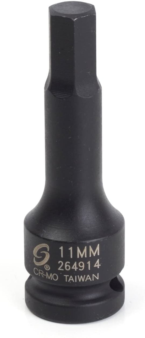 Sunex 264914 1/2-Inch Drive 11-mm Hex Driver Impact Socket - MPR Tools & Equipment