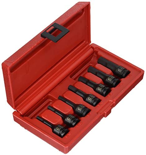 Sunex 3647 7 Piece 3/8" Drive SAE Impact Hex Driver Set - MPR Tools & Equipment