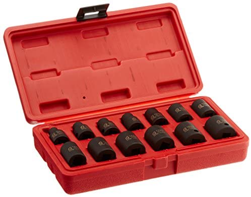 Sunex 3675 3/8-Inch Drive Standard Metric 12 Point Impact Socket Set, 13-Piece - MPR Tools & Equipment