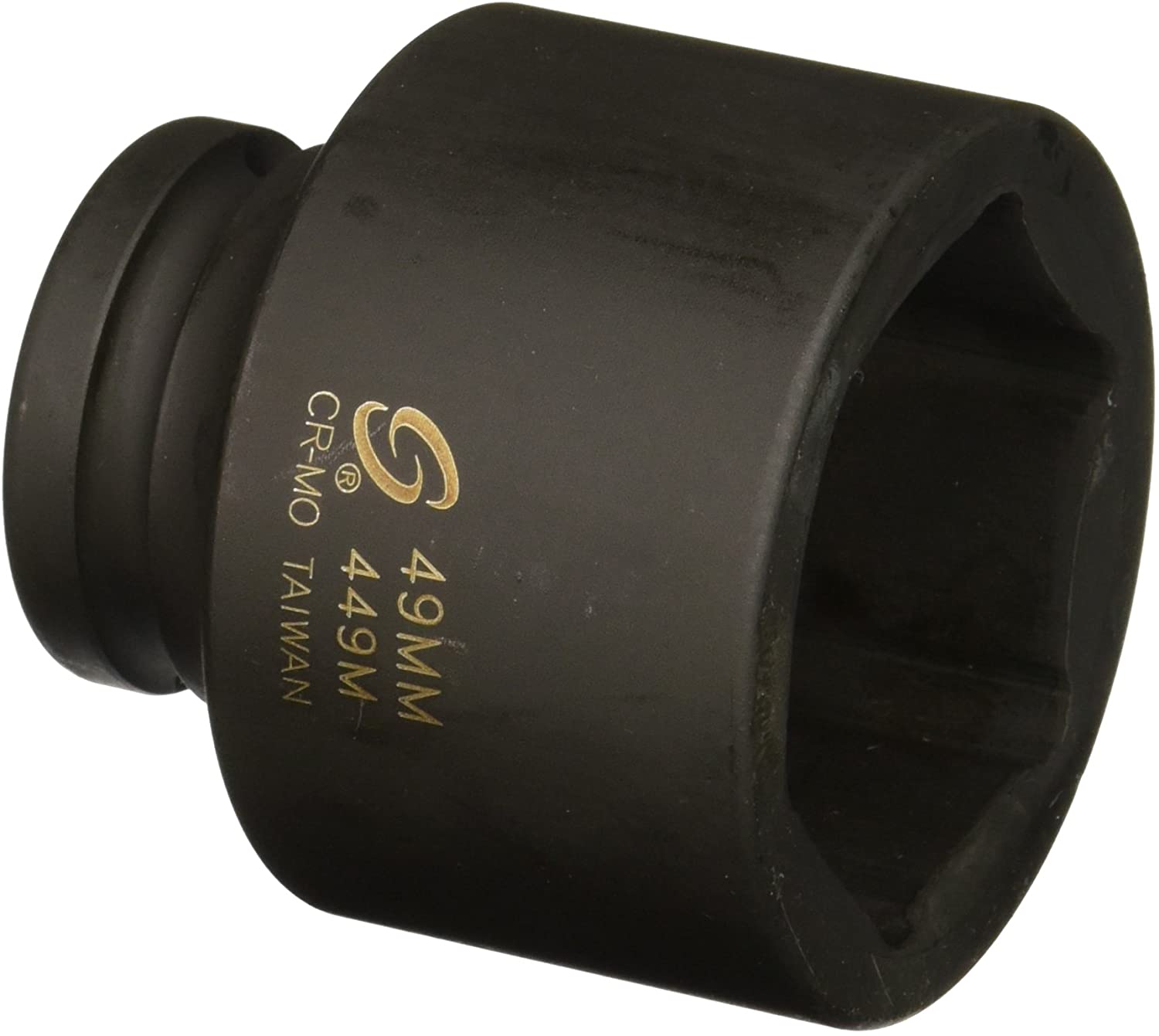 Sunex 449M 3/4-Inch Drive Standard 6 Point Metric Impact Socket, 49-Mm - MPR Tools & Equipment