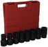 Sunex 5681 8 Piece 1" Drive Deep SAE Impact Socket Set - MPR Tools & Equipment