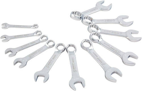 Sunex 9930 SAE Stubby Combination Wrench Set. 3/8-Inch - 15/15-Inch. 11-Piece - MPR Tools & Equipment