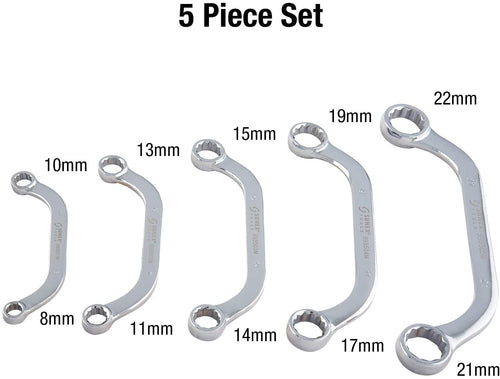 Sunex 9935M Metric Half Moon Wrench Set. 5-Piece - MPR Tools & Equipment