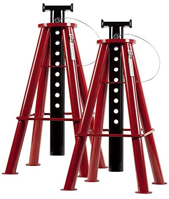 Sunex Tools 1410 10-Ton, High Height, Pin Type, Jack Stands, Pair - MPR Tools & Equipment