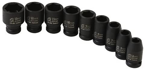 Sunex Tools 1809 1/4 in. Drive Standard Metric Impact Socket Set, 9 pieces - MPR Tools & Equipment