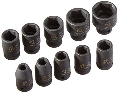 Sunex Tools 1810 10 Piece 1/4" Drive Standard SAE Impact Socket Set - MPR Tools & Equipment