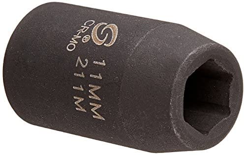 Sunex Tools 211M 1/2 in. Drive 11-mm Impact Socket - MPR Tools & Equipment