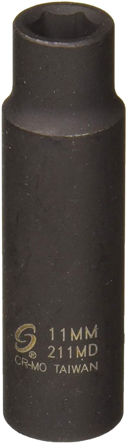 Sunex Tools 211MD 1/2 in. Drive 11-mm Deep Impact Socket - MPR Tools & Equipment